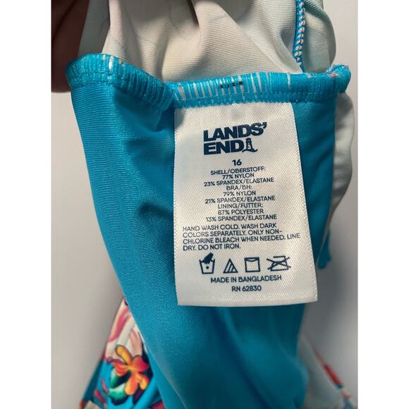 Land’s End floral tankini top size 16 - Picture 3 of 6